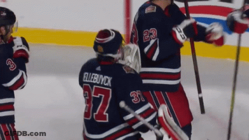 Hockey Player Number 37 GIF