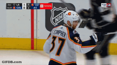 Hockey Player Number 37 GIF
