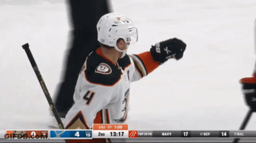 Hockey Player Number 4 On Ice GIF