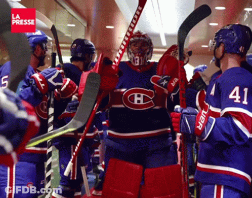 Hockey Player Number 41 Holding Stick GIF