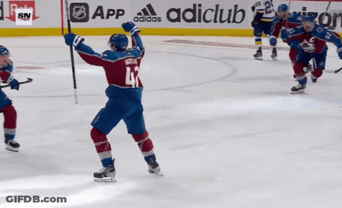 Hockey Player Number 41 GIF