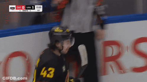 Hockey Player Number 43 GIF