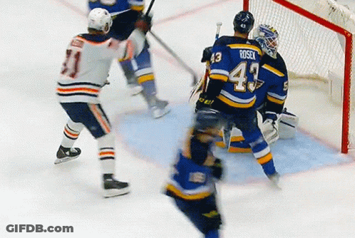 Hockey Player Number 43 On Ice GIF