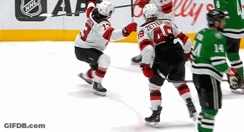 Hockey Player Number 49 GIF