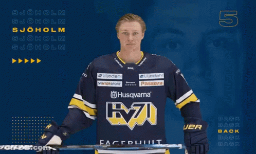 Hockey Player Number 5 GIF