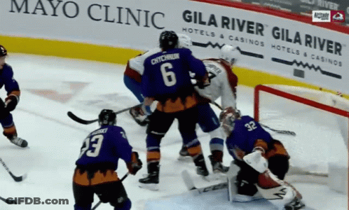 Hockey Player Number 6 Jersey GIF