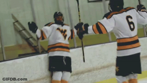 Hockey Player Number 6 Jersey GIF