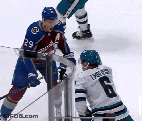 Hockey Player Number 6 Talking GIF