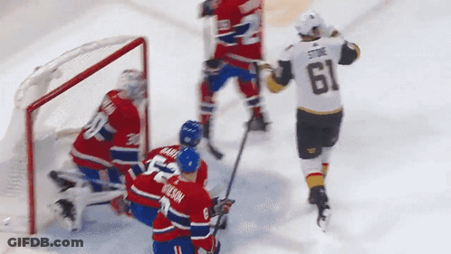 Hockey Player Number 61 On Ice GIF