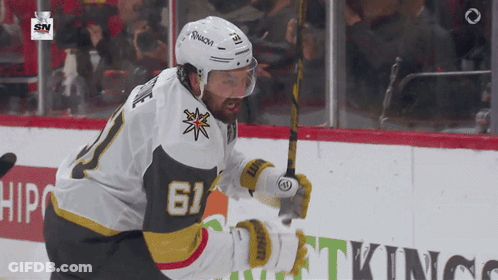 Hockey Player Number 61 On Ice GIF