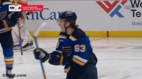 Hockey Player Number 63 GIF