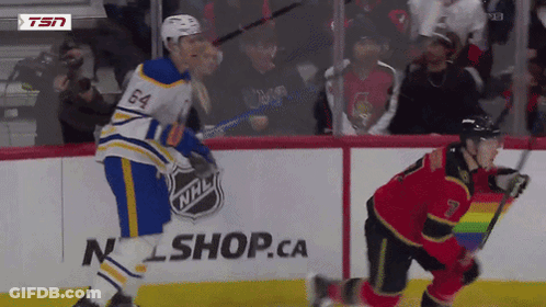 Hockey Player Number 64 GIF
