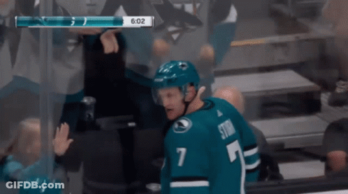 Hockey Player Number 7 Celebrating GIF