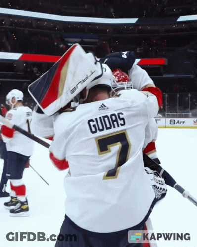 Hockey Player Number 7 GIF