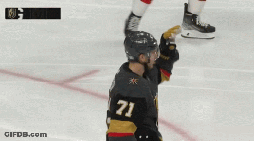 Hockey Player Number 71 Laughing GIF
