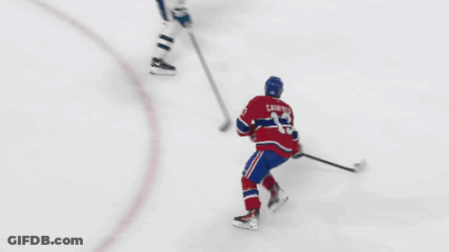 Hockey Player Number 71 Looking On GIF
