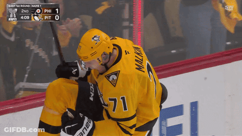 Hockey Player Number 71 GIF