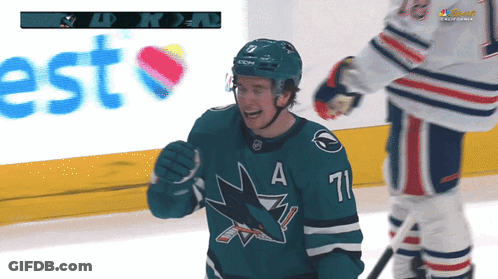 Hockey Player Number 71 On Ice GIF