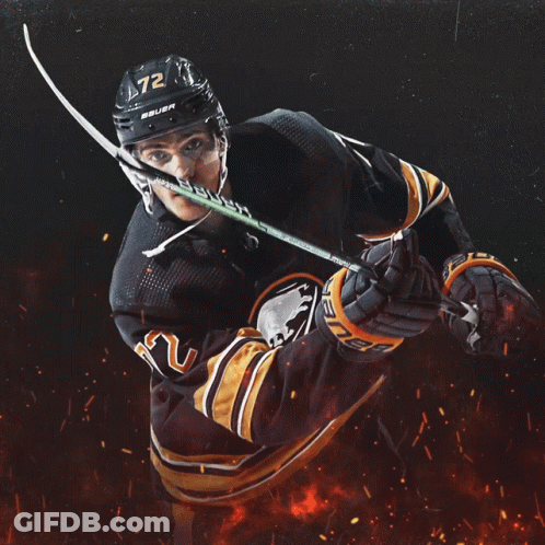 Hockey Player Number 72 Flying GIF