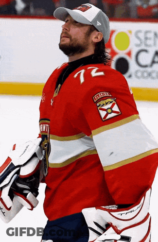 Hockey Player Number 72 GIF