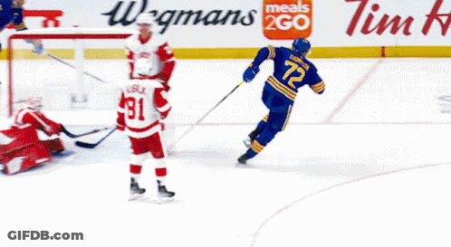 Hockey Player Number 72 On Ice GIF