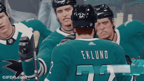 Hockey Player Number 72 GIF