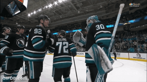 Hockey Player Number 72 GIF