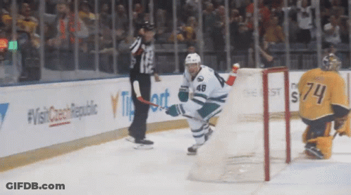 Hockey Player Number 74 On Ice GIF
