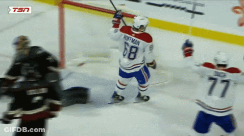 Hockey Player Number 78 Celebrates GIF