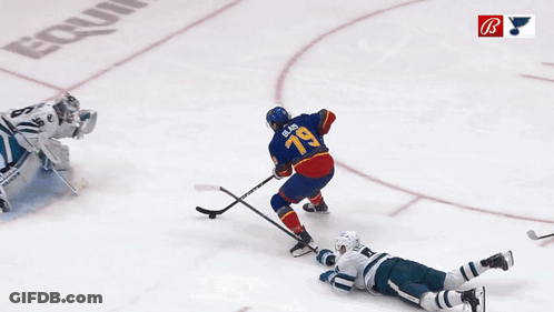 Hockey Player Number 79 GIF