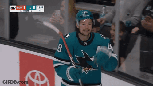 Hockey Player Number 8 GIF