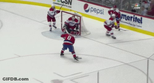 Hockey Player Number 8 GIF