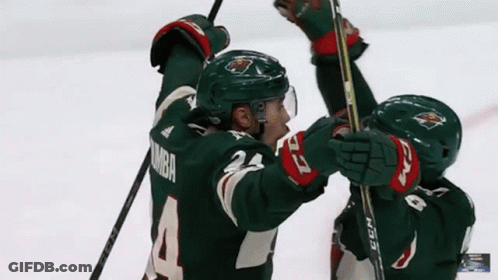 Hockey Player Number 8 GIF