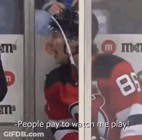 Hockey Player Number 8 GIF