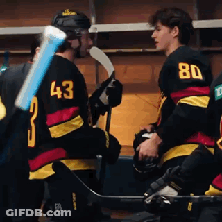 Hockey Player Number 80 GIF