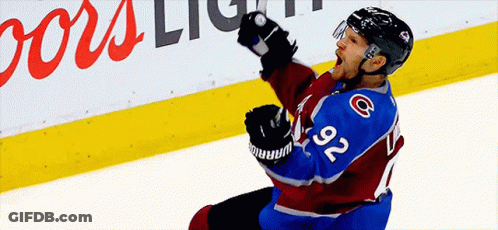 Hockey Player Number 82 Celebrating GIF