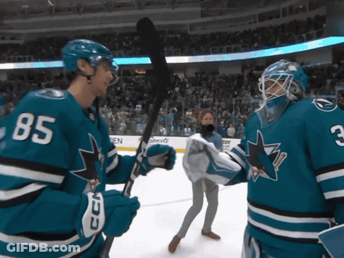 Hockey Player Number 85 GIF