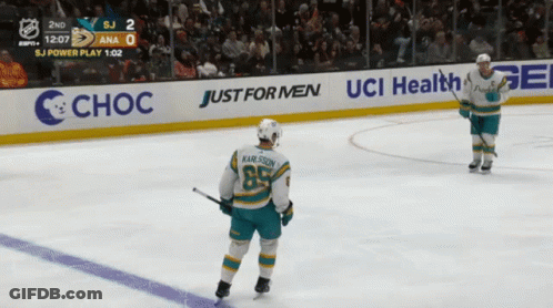 Hockey Player Number 85 On Ice GIF