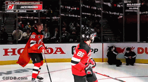 Hockey Player Number 86 On Ice GIF