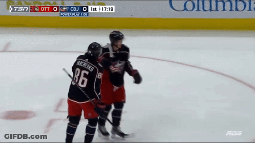 Hockey Player Number 86 On Ice GIF