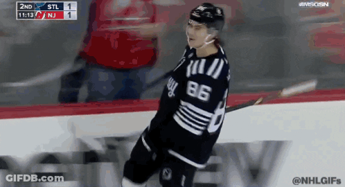 Hockey Player Number 86 On Ice GIF