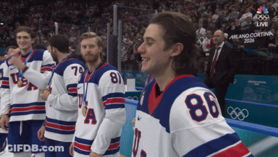 Hockey Player Number 86 Smiling GIF