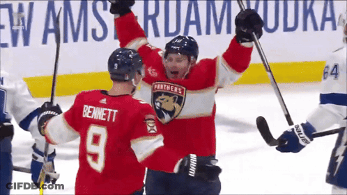 Hockey Player Number 9 GIF