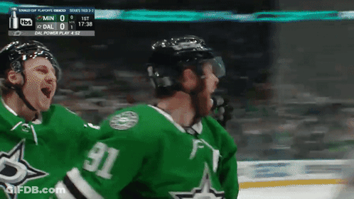 Hockey Player Number 91 Celebrating GIF