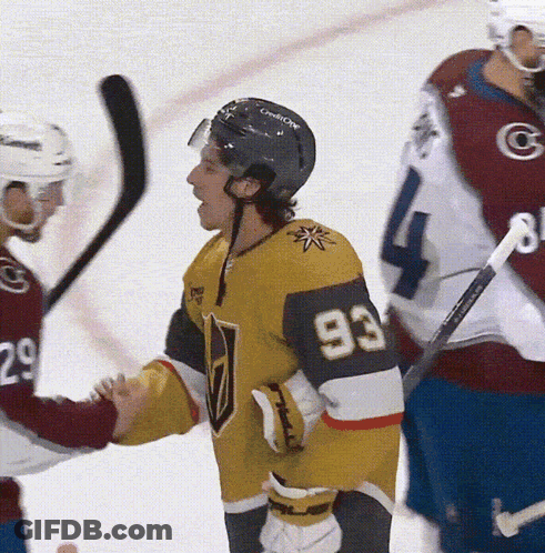 Hockey Player Number 93 Jersey GIF