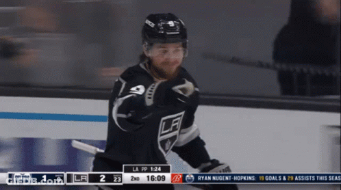 Hockey Player On Ice LA Kings Vs Toronto Maple Leafs GIF