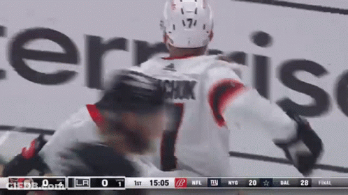 Hockey Player On Ice With Citytv Logo GIF