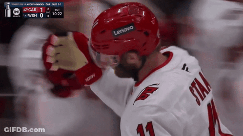 Hockey Player Red Helmet Lenovo GIF