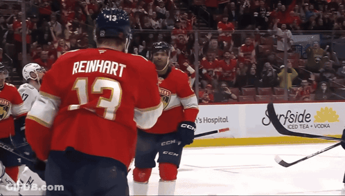 Hockey Player Reinhart Number 13 GIF