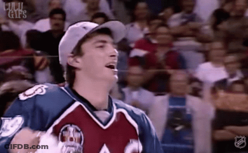 Hockey Player Standing In Front Of Crowd GIF